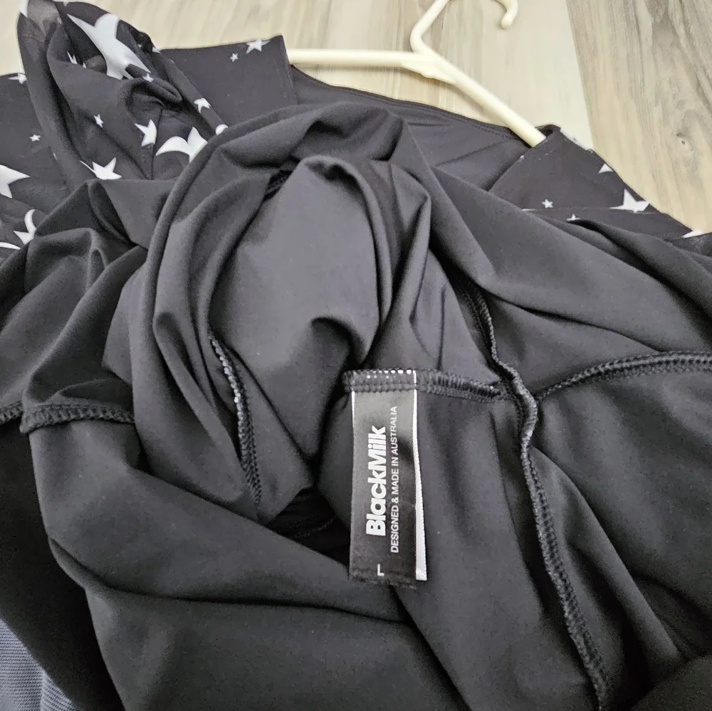 Black Milk Starry Print Dress Sz L - Picture 3 of 4